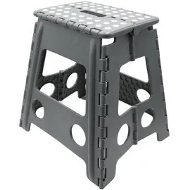 ZOLLNER Klapphocker anthrazit Kunststoff 29x39x22 cm Wohnzimmer, Hocker, Sitzhocker