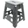 ZOLLNER Klapphocker anthrazit Kunststoff 29x39x22 cm Wohnzimmer, Hocker, Sitzhocker