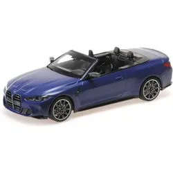 MINICHAMPS 1:18 BMW M4 CABRIOLET - 2020 - MATT BLUE METALLIC