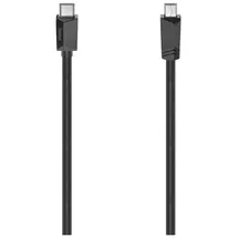Hama USB-C-Kabel, USB-C-Stecker - Mini-USB-Stecker, USB 2.0, 480 Mbit/s, 0,75 m