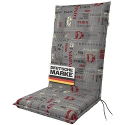 Gardissimo 1112 Hochlehner Gartenstuhl Auflagen 120x50x8cm grau