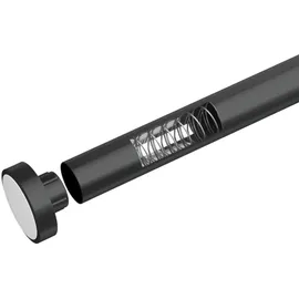 Wenko Duschvorhangstange Luz 70 - 115 cm schwarz
