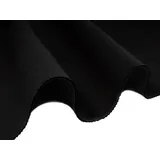 maDDma Stoff 0,5m Neopren-Stoff Doubleface 2,5mm Stretch 135cm Meterware, schwarz-schwarz schwarz