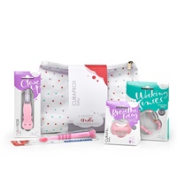 Curaprox Babygeschenkset, pink mit Beissring, Nuggi, Nuggihalter und eine ultraweiche Babyzahnbürste