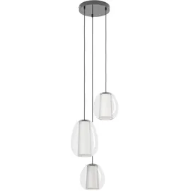 EGLO MENORCA 3-flg. LED 39,0 cm Schwarz/Chrom