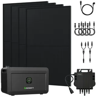 für Balkonkraftwerk + 4x 450W Bifaziale Solarmodule + 800W Wechselrichter