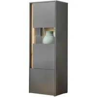 Furn.design Vitrine grau Eiche Wotan Center in matt und