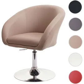 Mendler Esszimmerstuhl HWC-F19 Kunstleder taupe
