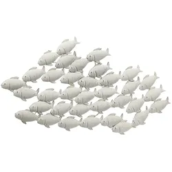 Boltze Wandobjekt Fischschwarm, 97 x 5 x 53 cm