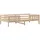 vidaXL Massivholzbett 100 x 200 cm Beige