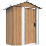 ✅ Gerätehaus Geräteschuppen Gartenschrank 126x97,5x177 Cm Geräteschrank Schuppen