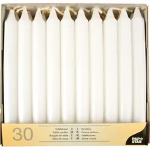 Papstar Tafelkerzen 30 St. Ø 2,1 cm 19,6 cm weiß