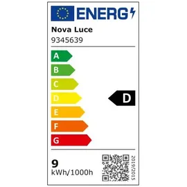 Nova Luce Morbido 1-flg. Ø 60 cm schwarz