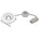 Einbauleuchte 3er Set Glas Metall 61001475601