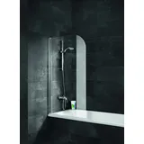 Schulte D1650 04 50 Komfort Duschabtrennung für Badewanne, Alpinweiß, Sicherheitsglas ohne Beschichtung