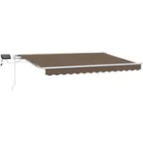 vidaXL Einziehbare Markise 600 x 350 cm schwarz