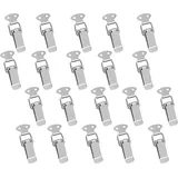 20er-pack Metallriegel Mit Verstellbaren Hebelverschlüssen, Schubladenbeschläge, Edelstahl-werkzeugkasten-kippriegel Für Schrank, Tür, Kiste, Koffer (ohne Schloss) Oi-fris