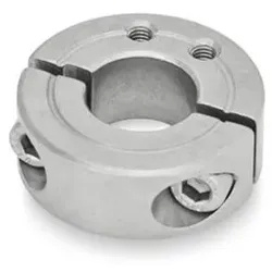 7072.1-42-B20-NI-B Geteilte Edelstahl-Stellringe, mit Anbau-Gewindebohrungen