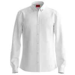 HUGO für Herren. 50475678 Ero Hemd weiß (XL), Lässig, Klassisch, Langarm