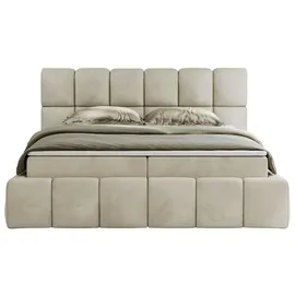 MKS Meble Boxbett mit Bettkasten ¦ beige ¦ Maße (cm): B: 154 H: 113