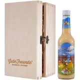 Goldene Henne Eierlikör 0,35L mit Geschenk-Holzkiste