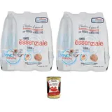 Fonte Essenziale Mineralwasser PET, 12x1L +Pelati 400g
