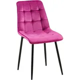 CLP Stuhl, Lila, Textil, 47x89x61 cm, Esszimmer, Stühle, Esszimmerstühle, Vierfußstühle