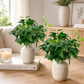 I.GE.A. Kunstpflanze I.GE.A. "Efeu", bunt, B:26cm H:30cm L:26cm, Obermaterial: 90% Polyester, 10% Kunststoff, Kunstpflanzen, Kunstpflanze, Efeuranke
