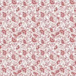 Sovie HORECA Tischdecke Liv in bordeaux aus Linclass® Airlaid 80 x 80 cm, 20 Stück - Blumen Floral