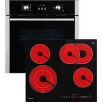 KKT Kolbe Backofen und Kochfeld SET8805CH59RL - Schwarz