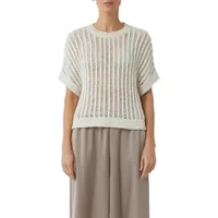 Comma, Strickpullover Beige L