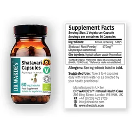 DR WAKDE'S® Natural Health Care, London Shatavari Kapseln 60 St.
