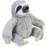 Relaxdays Faultier Türstopper Weiß,Braun,Grau