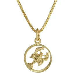 trendor 75990-07 Sternzeichen Krebs 333 Gold + goldplattierte Kinder-Halskette