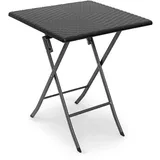 Relaxdays Bastian 61,5 x 61,5 cm schwarz klappbar