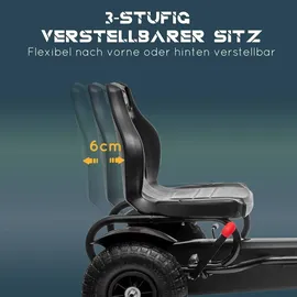 Homcom Kinder GO Kart Tretauto schwarz (nicht verfügbar)