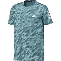 Adidas Own The Run Allover Print Kurzarm-t-shirt - Mint