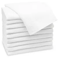 ZOLLNER Gästetücher weiß 30x50 cm, Oeko-Tex® Standard 100, Badtextilien,