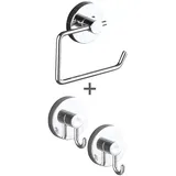 Wenko Vacuum-Loc® Modell Milazzo inkl. 2 Wandhaken, Befestigen ohne Bohren