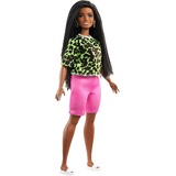 Barbie Fashionistas im Neon leoparden Shirt
