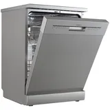 Geschirrspüler Spülmaschine freistehend oder unterbaufähig 60 cm Silber Respekta