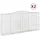 vidaXL Gabionen mit Hochbogen 400 x 50 x 180/200 cm