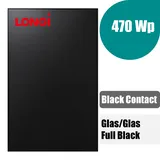 LONGI 470Wp LR7-54HVBB-470M EcoLife X10 Glas/Glas Full black - Back Contact BC - Versandkostenfrei