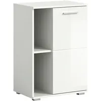 Inn.furn Schuhschrank weiß Hochglanz 55 cm mit 5 Fächern
