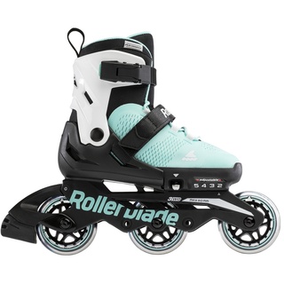 Rollerblade Inline Skates Microblade 3WD (Rollen: 80mm/82A, Kugellager: SG3) aquablau/weiss Kinder