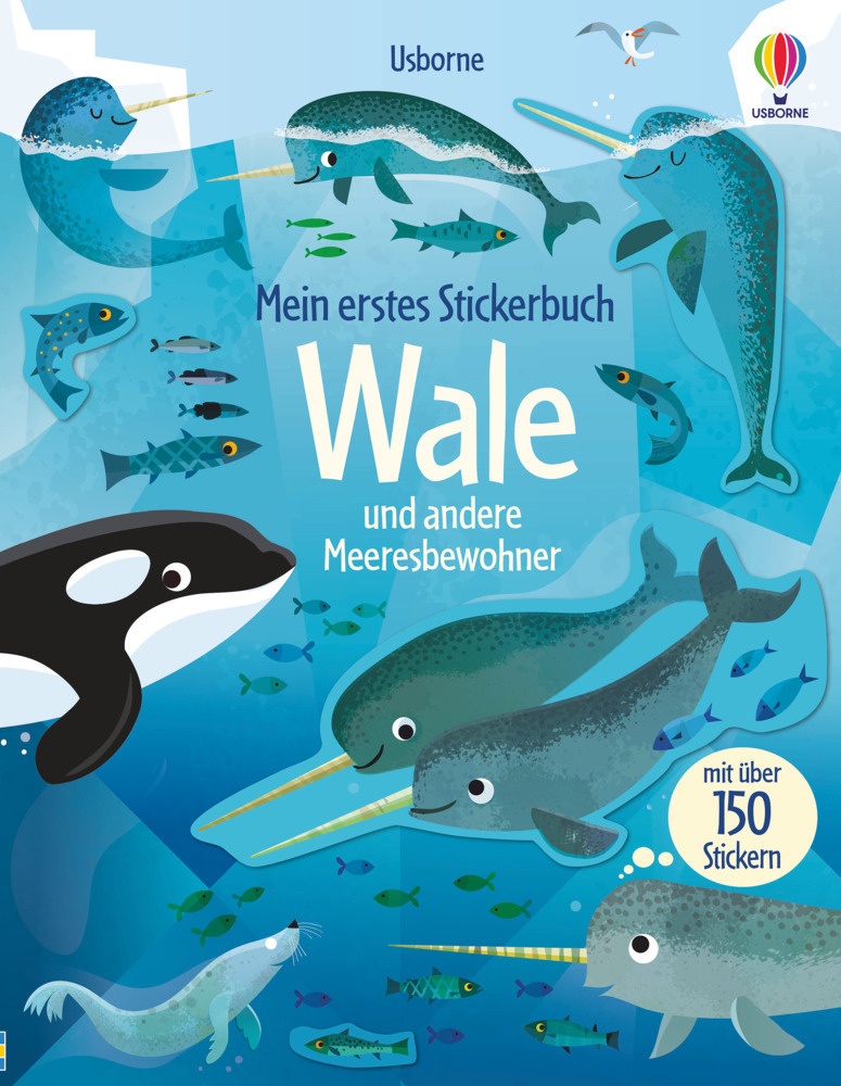 Mein Erstes Stickerbuch: Wale Und Andere Meeresbewohner - Holly Bathie  Kartoniert (TB)