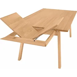 Esstisch NIEHOFF SITZMÖBEL, braun (wildeiche), B:180cm H:76cm T:100cm, Tische, mit Auszugsfunktion, Tischplatte aus massiver Wildeiche