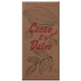 bioecacao Cacao & Dates Hazelnut Schokoladentafel 90 g