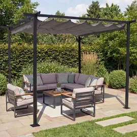 MCW Pergola C42 3 x 3 m Grau 