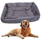 VERK GROUP Tierbett Hundekissen Hundebett Haustierbett Hundekorb Katzenbett Kuschelbett grau